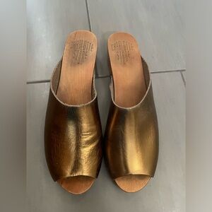Charlotte Stone Bronze Clogs